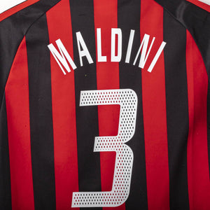 2002/2003 AC Milan Home Junior adidas Maldini Shirt