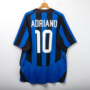 Maglia Home Inter Nike Adriano 10 2003/2004 XL