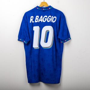 Maglia Home Italia Diadora Baggio 10 Mondiali USA 1994 XL