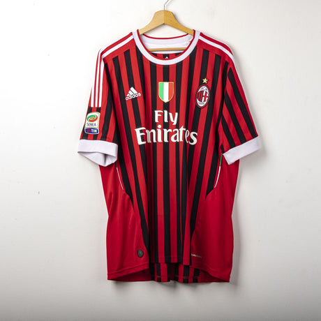 Maglia Home Milan Adidas Thiago Silva 33 2011/2012 XL