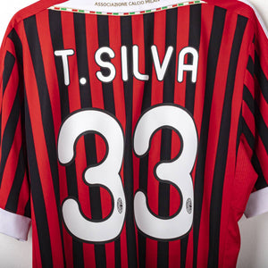 Maglia Home Milan Adidas Thiago Silva 33 2011/2012 XL