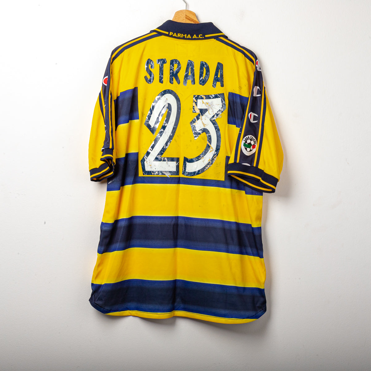 Maglia Home Parma Champion Strada 23 2000/2001 XL