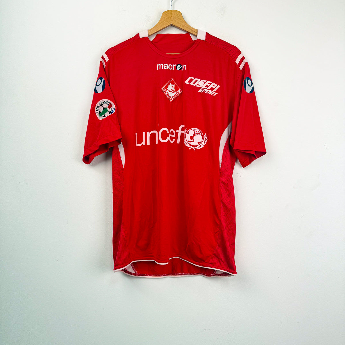 Maglia Home Piacenza Macron Bianchi 14 2008/2009 L