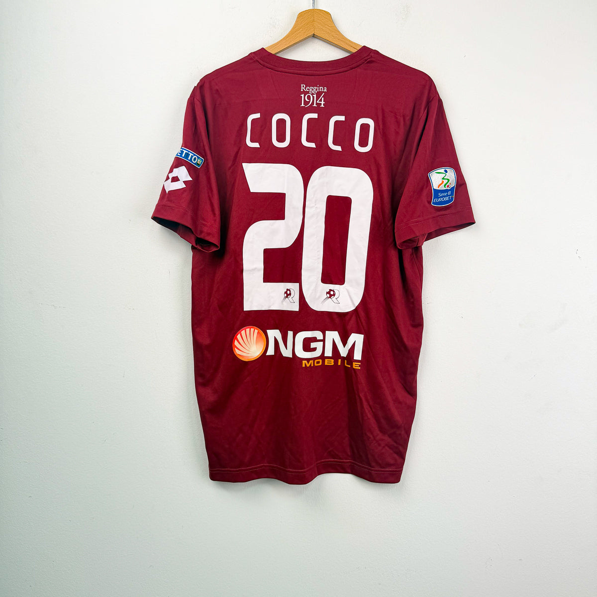 Maglia Home Reggina Lotto Cocco 20 2013/2014 XL