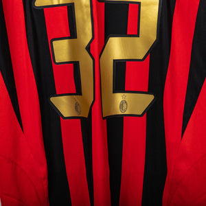 Maglia Home Milan Adidas Vieri 32 2005/2006 L