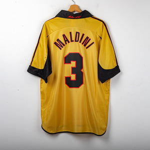 Maglia Centenario Oro Milan Adidas Maldini 3 1999/2000 XL
