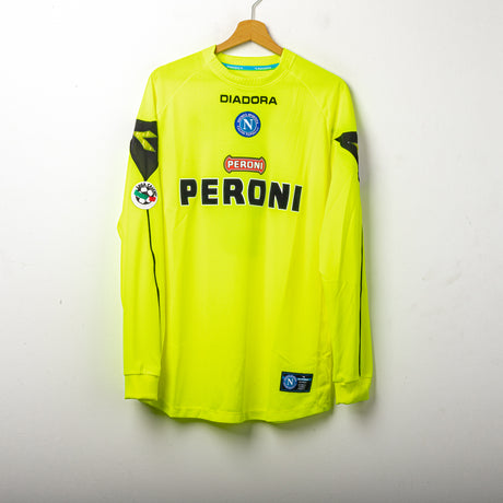Maglia Third Napoli Diadora Stellone 9 ML 2002/2003 XL