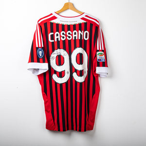 Maglia Home Milan 2011/2012 Adidas Cassano 99 Autografata