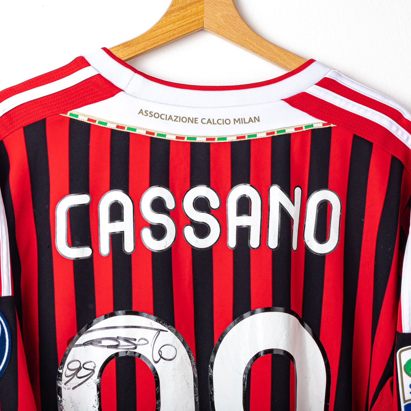 Maglia Home Milan 2011/2012 Adidas Cassano 99 Autografata