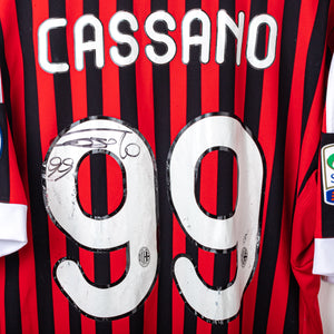 Maglia Home Milan 2011/2012 Adidas Cassano 99 Autografata
