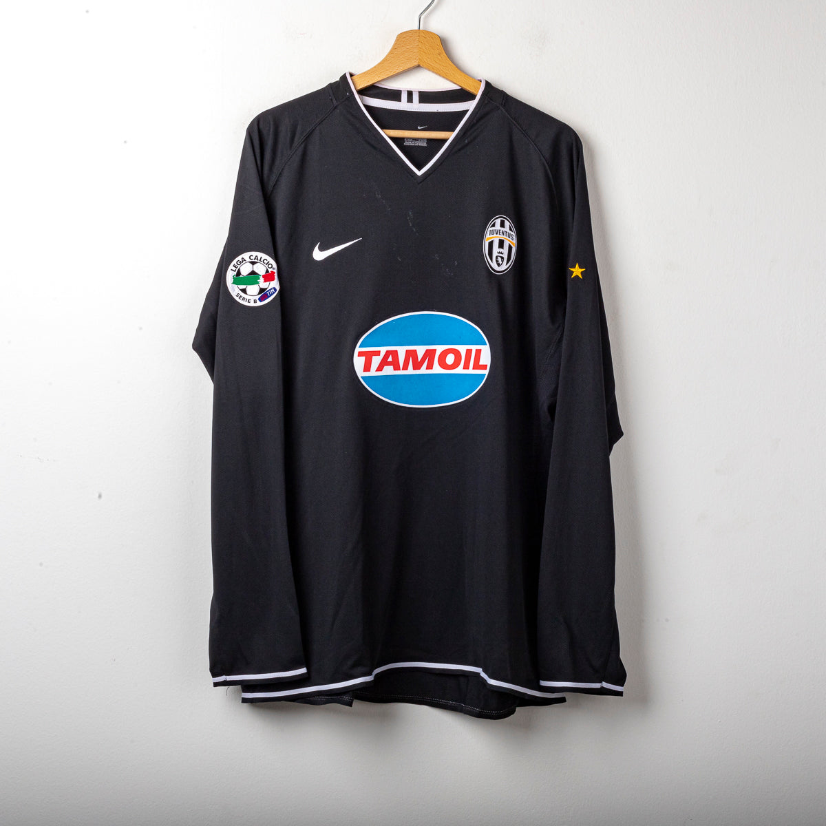 2006/2007 juventus nike zanetti 6 ls away jersey