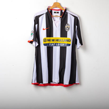 2007/2008 juventus nike zebina 5 home jersey