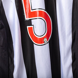 2007/2008 juventus nike zebina 5 home jersey