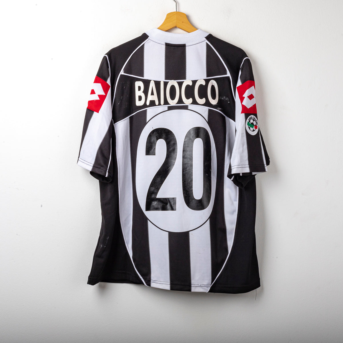 2002/2003 juventus lotto baiocco 20 home jersey