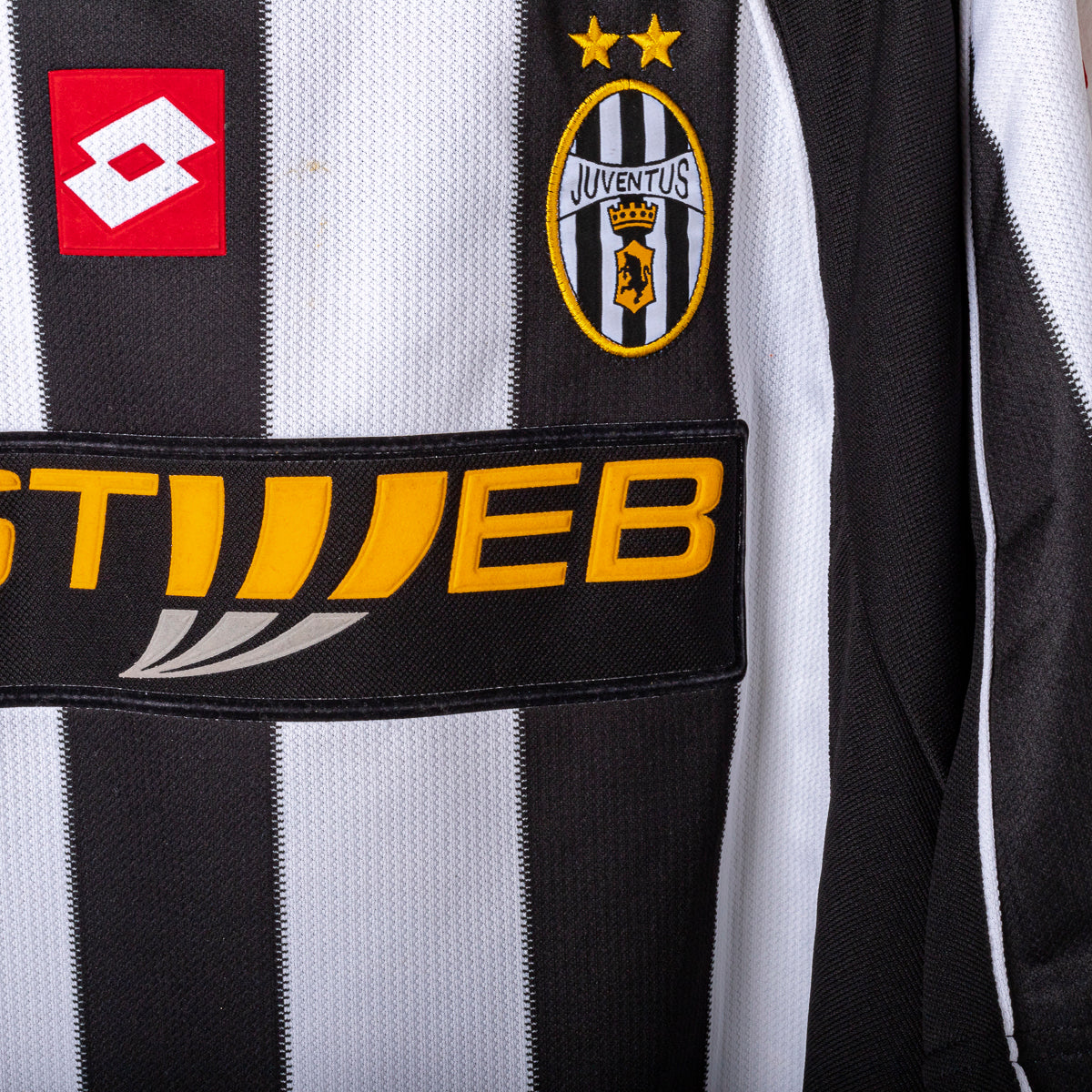 2002/2003 juventus lotto baiocco 20 home jersey