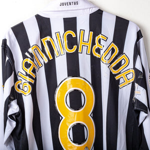 2006/2007 juventus nike giannichedda 8 ls home jersey