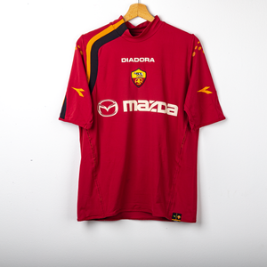 Maglia Home Roma Diadora Cassano 18 autografata 2004/2005