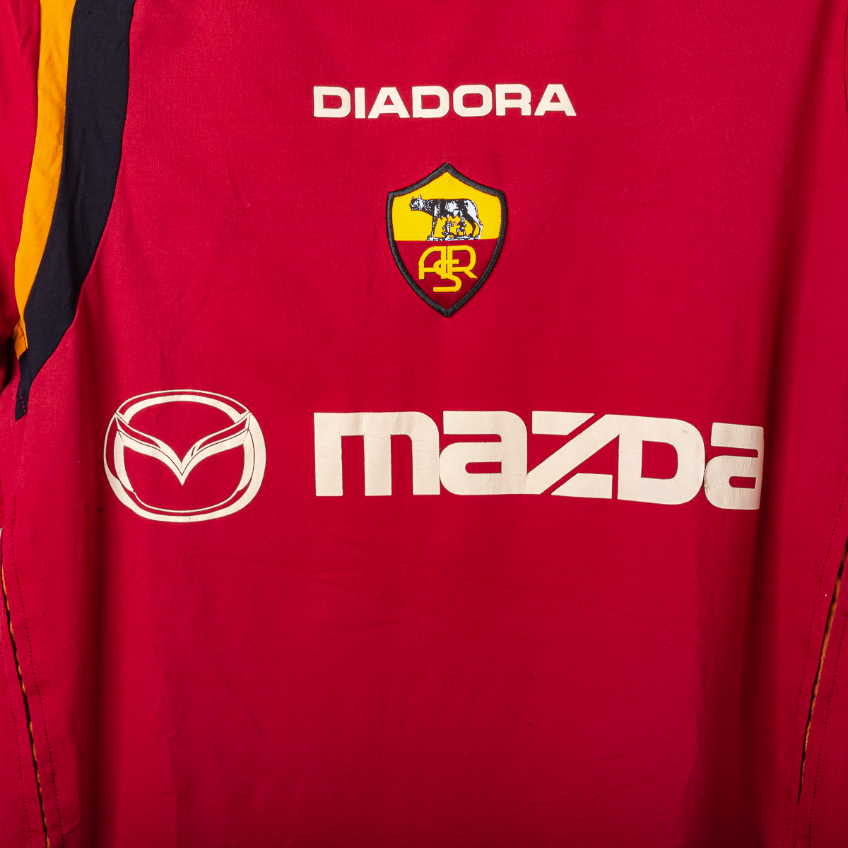 Maglia Home Roma Diadora Cassano 18 autografata 2004/2005