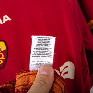 Maglia Home Roma Diadora Cassano 18 autografata 2004/2005