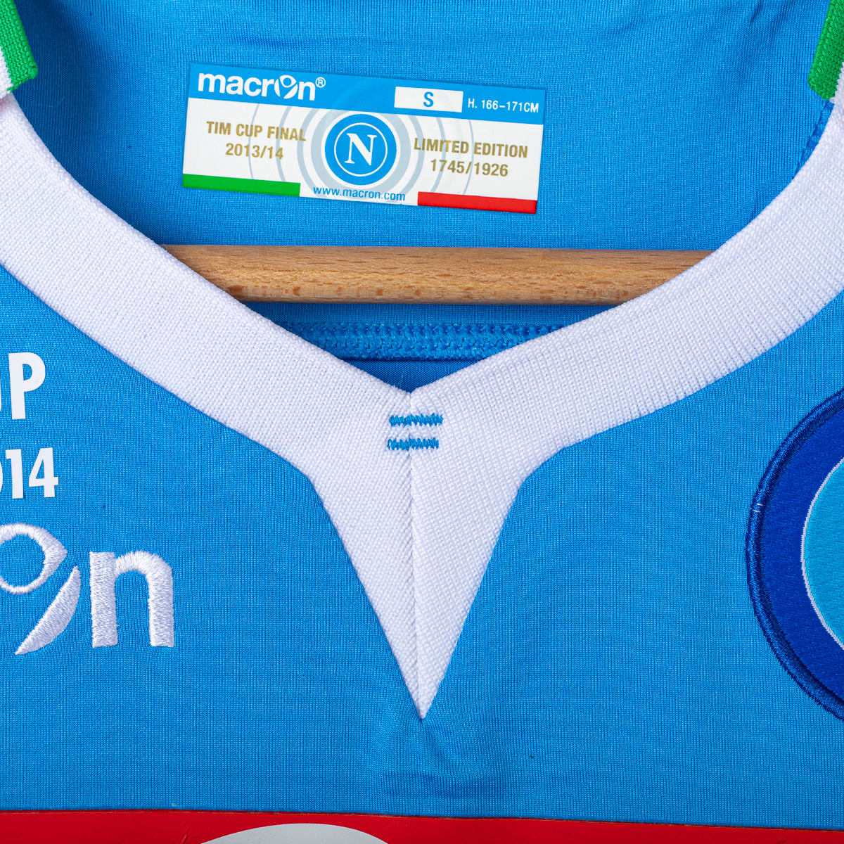Maglia Home Napoli Finale Tim Cup Insigne 24 N°1745/1926 2013/2014