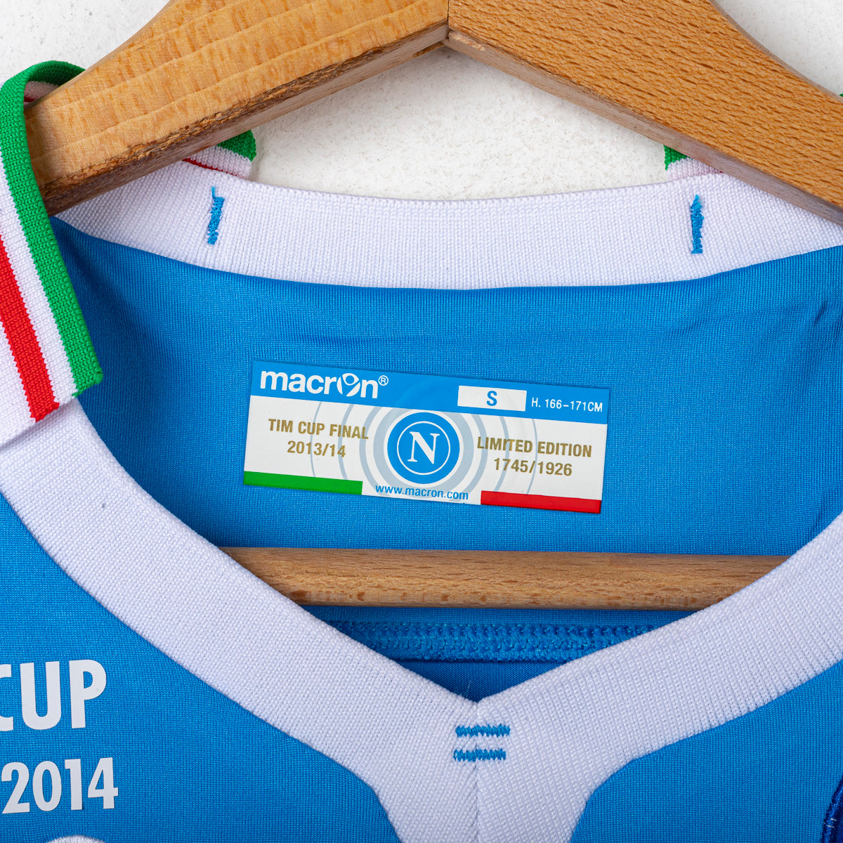 Maglia Home Napoli Finale Tim Cup Insigne 24 N°1745/1926 2013/2014