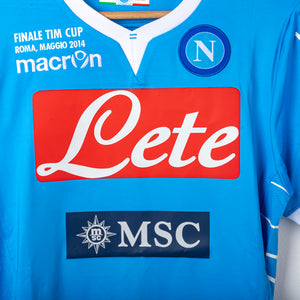 Maglia Home Napoli Finale Tim Cup Insigne 24 N°1745/1926 2013/2014