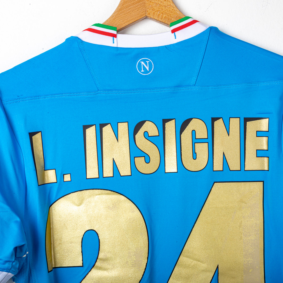 Maglia Home Napoli Finale Tim Cup Insigne 24 N°1745/1926 2013/2014