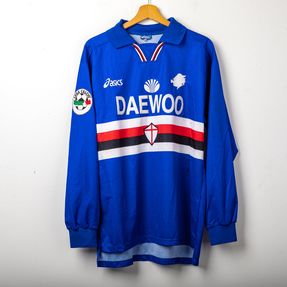 MAGLIA HOME SAMPDORIA ASICS 1997/1998 ML 21 SCARCHILLI