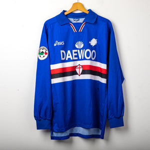 MAGLIA HOME SAMPDORIA ASICS 1997/1998 ML 21 SCARCHILLI