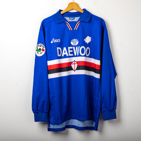 MAGLIA HOME SAMPDORIA ASICS 1997/1998 ML 21 SCARCHILLI