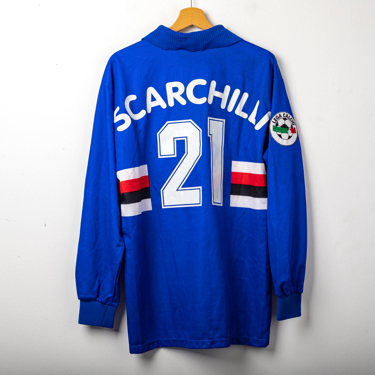 MAGLIA HOME SAMPDORIA ASICS 1997/1998 ML 21 SCARCHILLI
