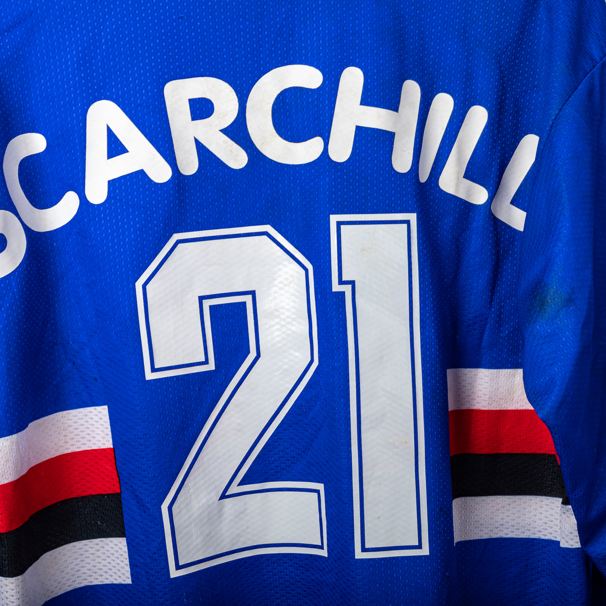 MAGLIA HOME SAMPDORIA ASICS 1997/1998 ML 21 SCARCHILLI