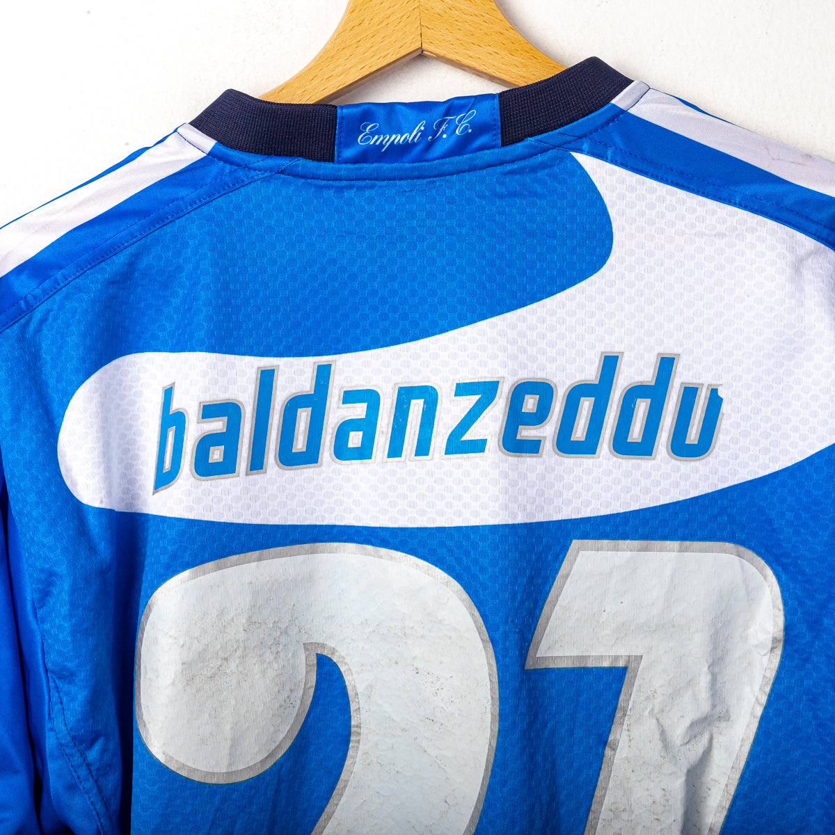 2006/2007 empoli asics baldanzeddu 21 ls home jersey