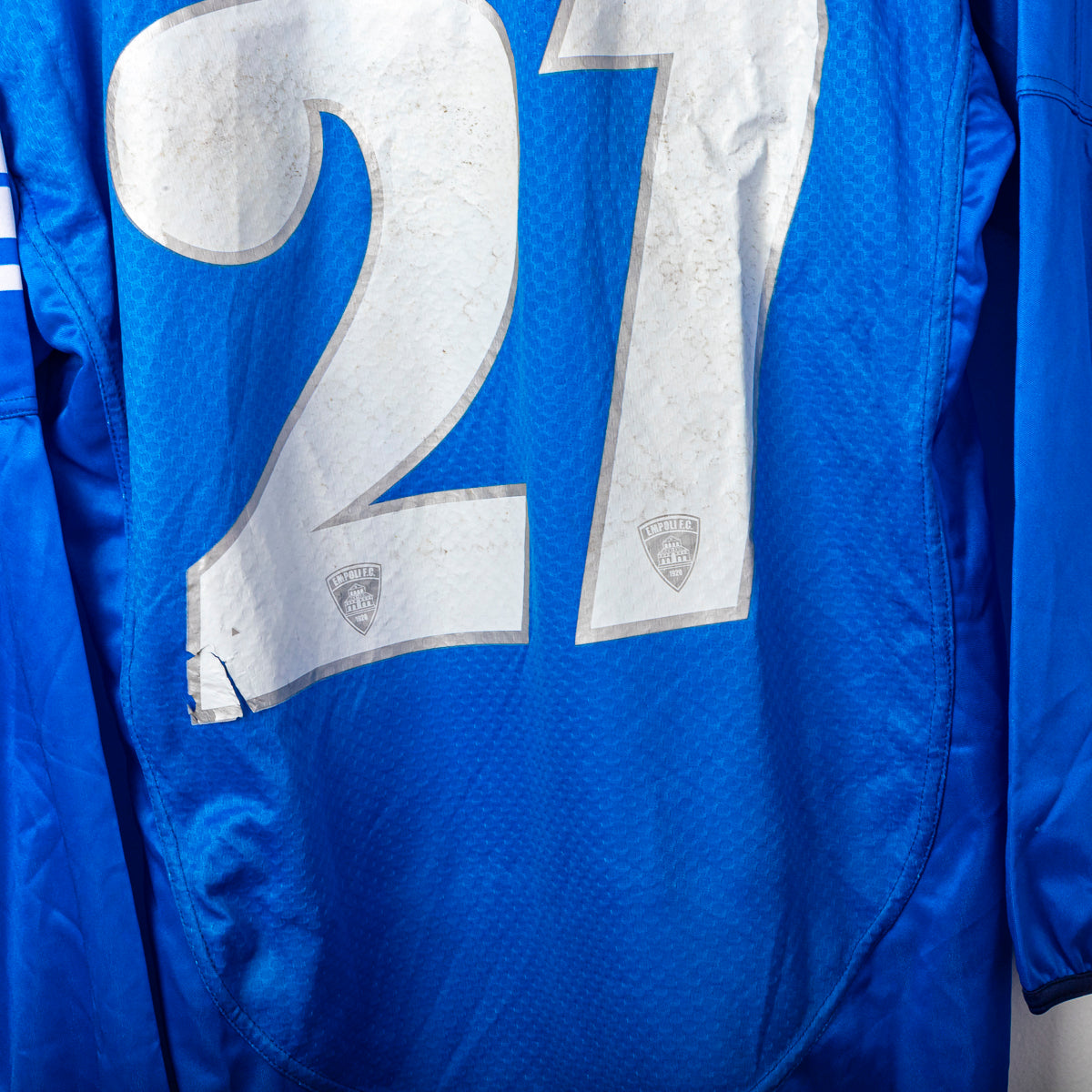 2006/2007 empoli asics baldanzeddu 21 ls home jersey