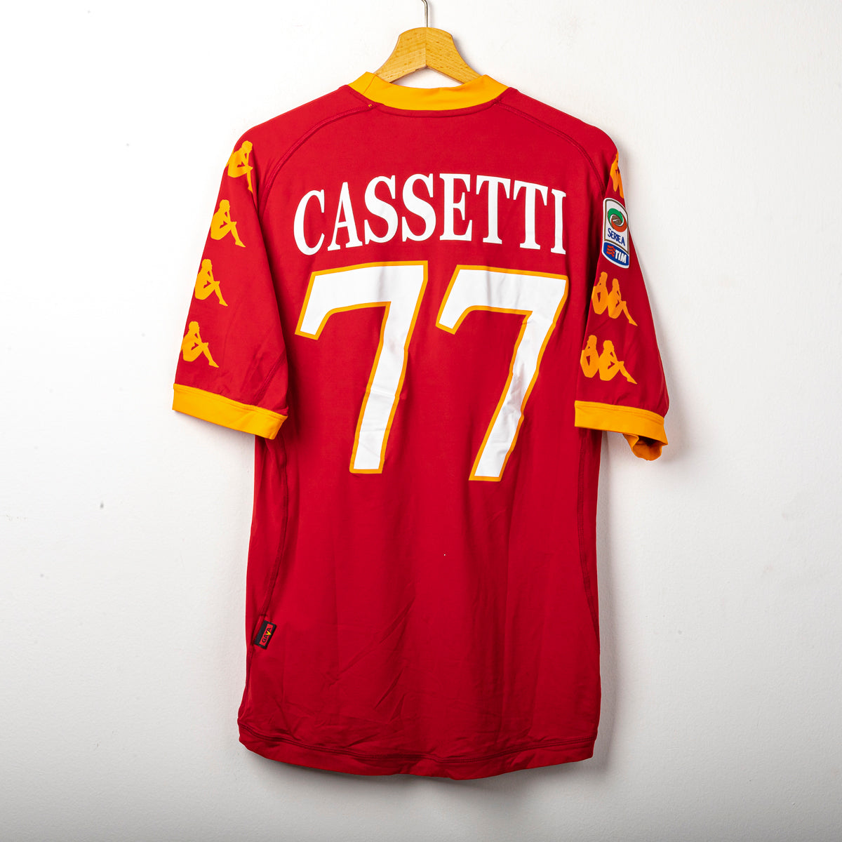 2010/2011 roma kappa cassetti 77 home jersey