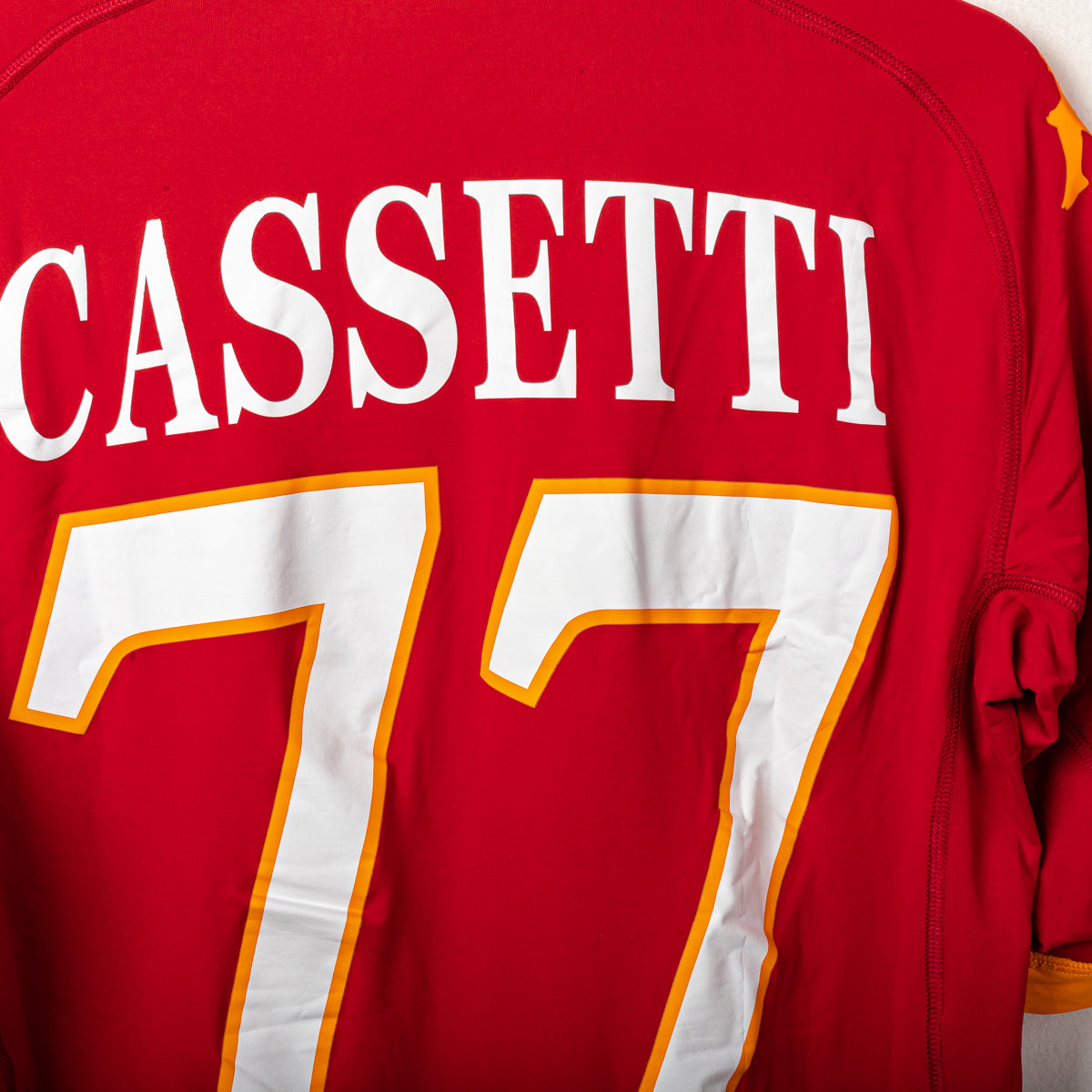 2010/2011 roma kappa cassetti 77 home jersey