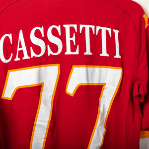 2010/2011 roma kappa cassetti 77 home jersey