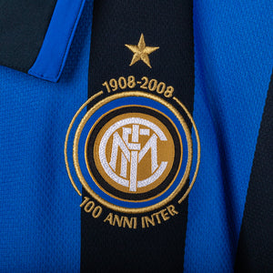 Maglia Home Inter Nike Adriano 10 Centenario 2007/2008 XL