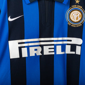 Maglia Home Inter Nike Adriano 10 Centenario 2007/2008 XL
