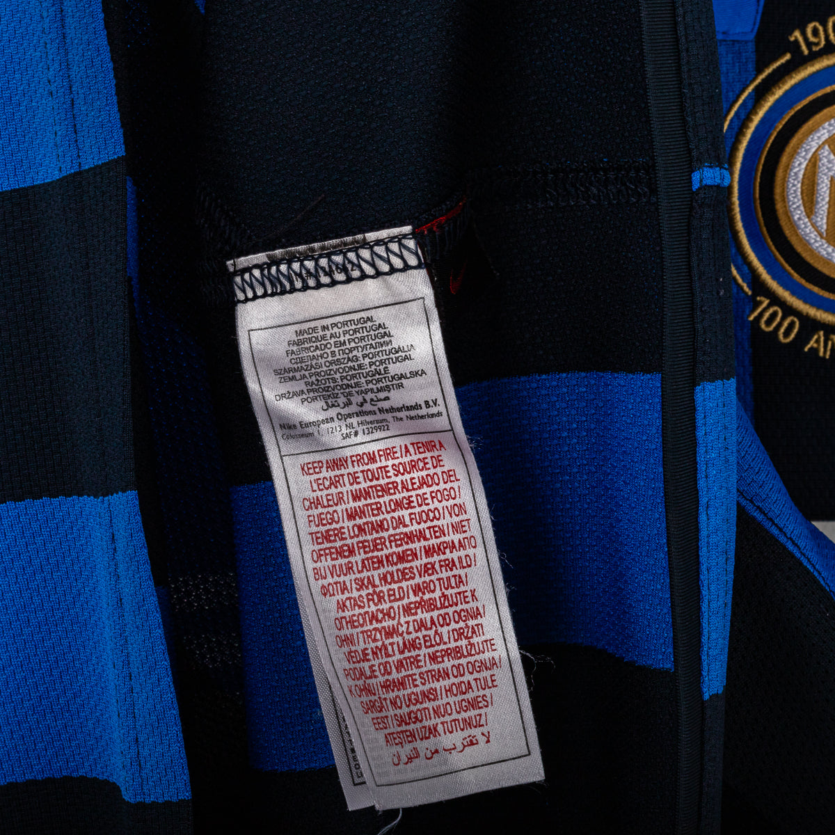 Maglia Home Inter Nike Adriano 10 Centenario 2007/2008 XL