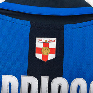 Maglia Home Inter Nike Adriano 10 Centenario 2007/2008 XL