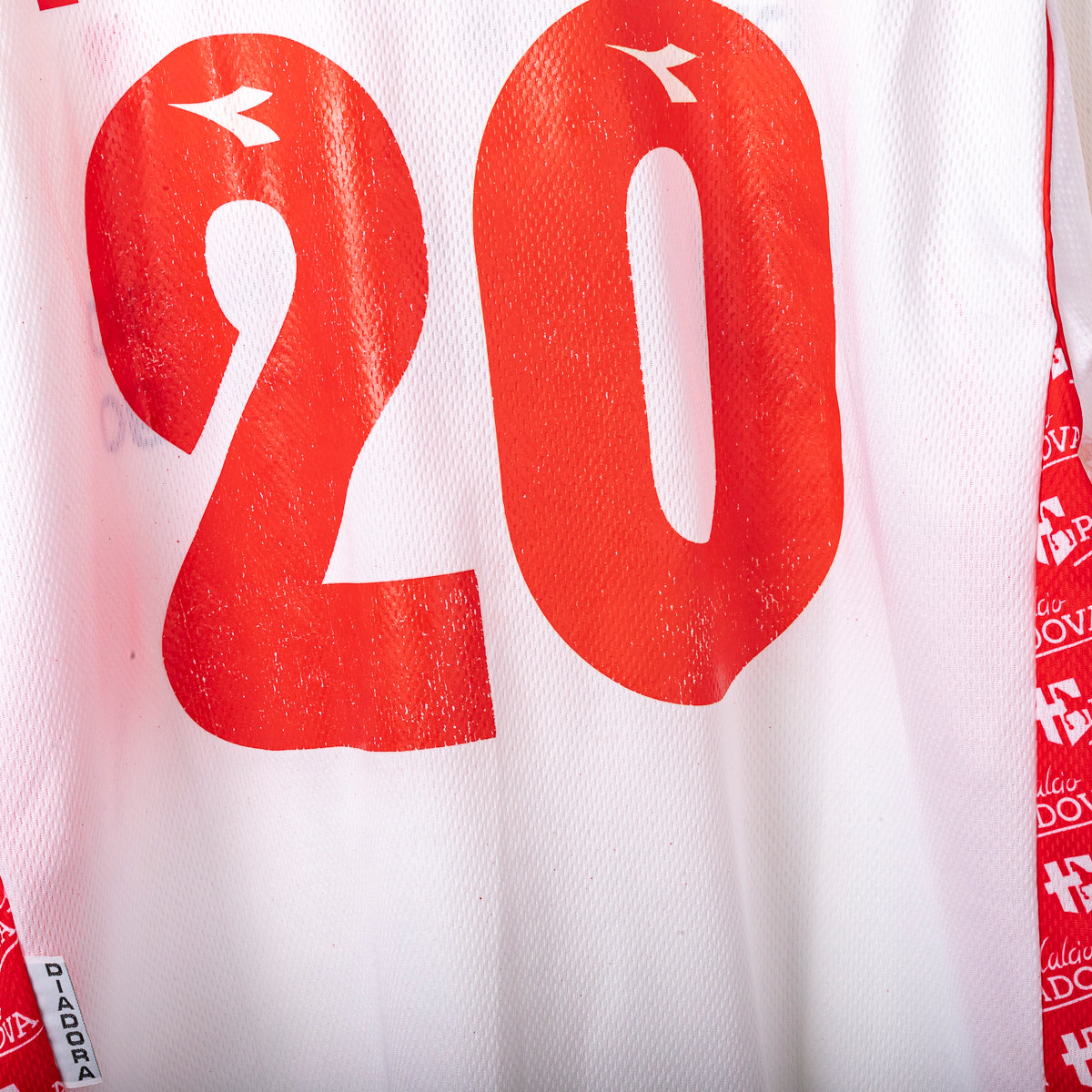 1997/1998 padova home jersey diadora mazzeo 20