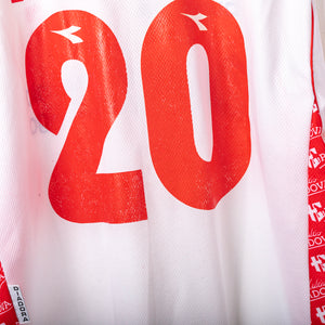 1997/1998 padova home jersey diadora mazzeo 20