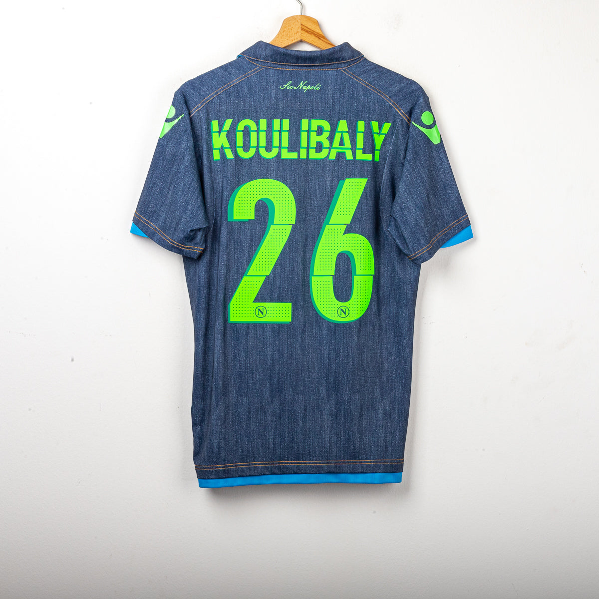 Maglia Home UEFA Napoli Macron Koulibaly 26 2014/2015 L