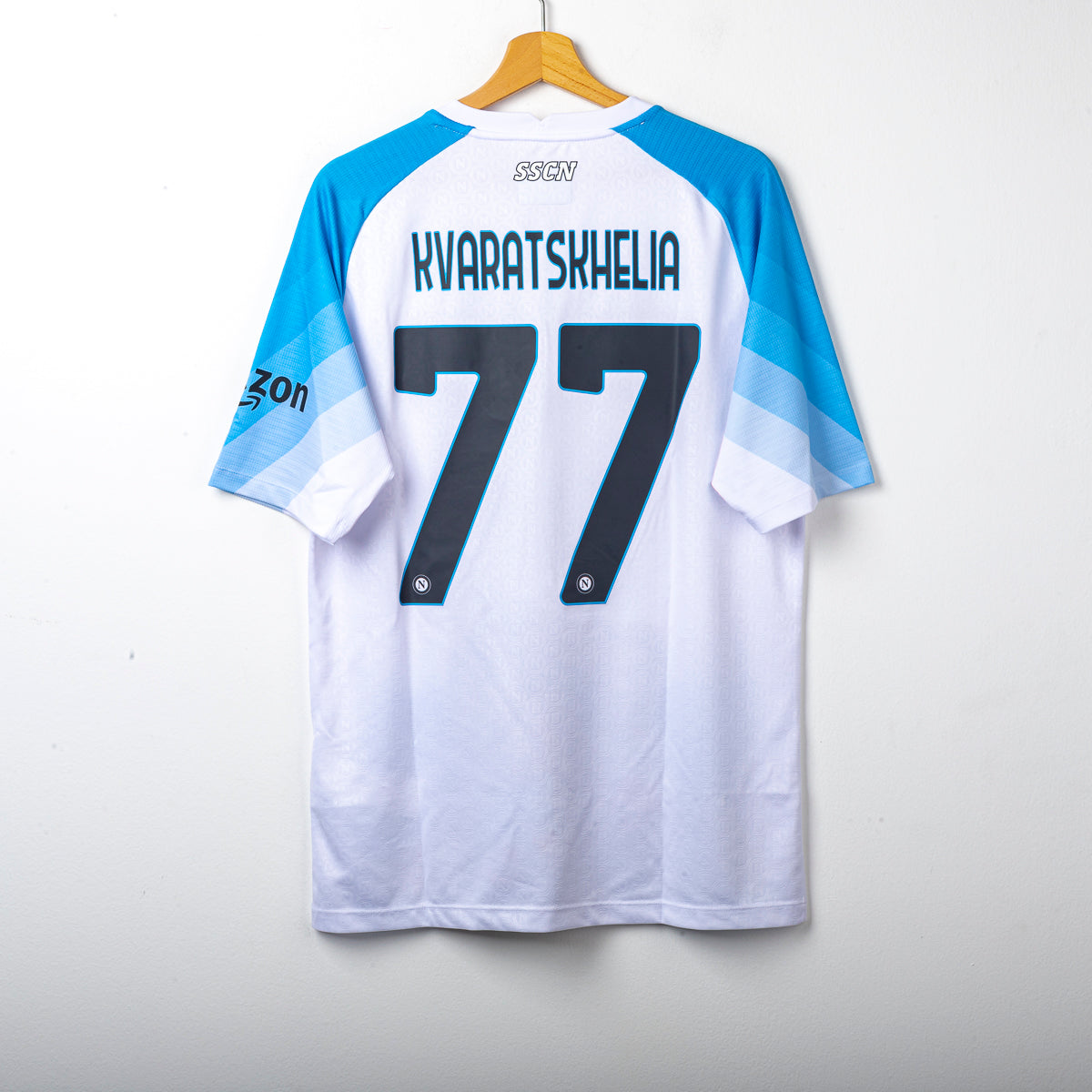 Napoli EA7 Face Kvaratskhelia 77 Jersey 2022/2023