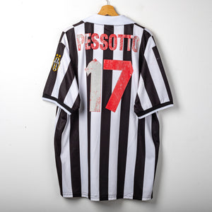 1998/1999 juventus kappa pessotto 17 home jersey