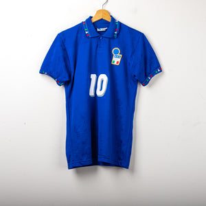Maglia Home Italia Diadora Baggio 10 Mondiali USA 1994 S
