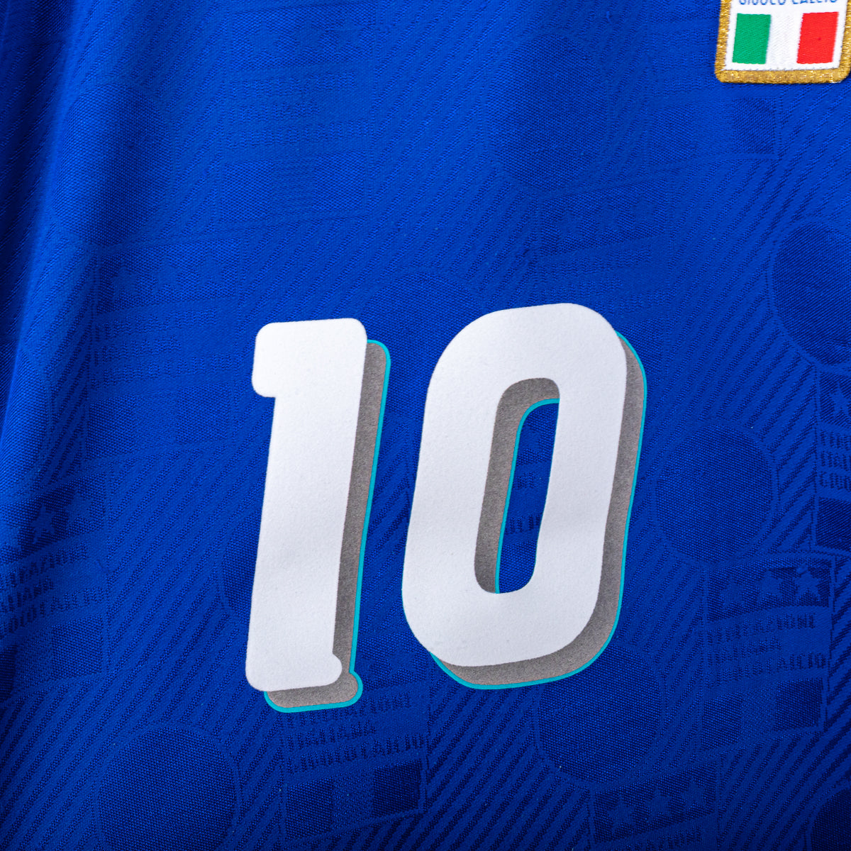 Maglia Home Italia Diadora Baggio 10 Mondiali USA 1994 S