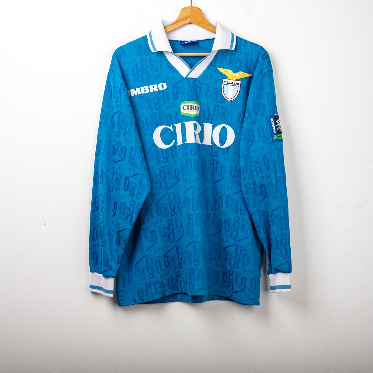 1996/1997 SS Lazio Training Long Sleeve Umbro Shirt