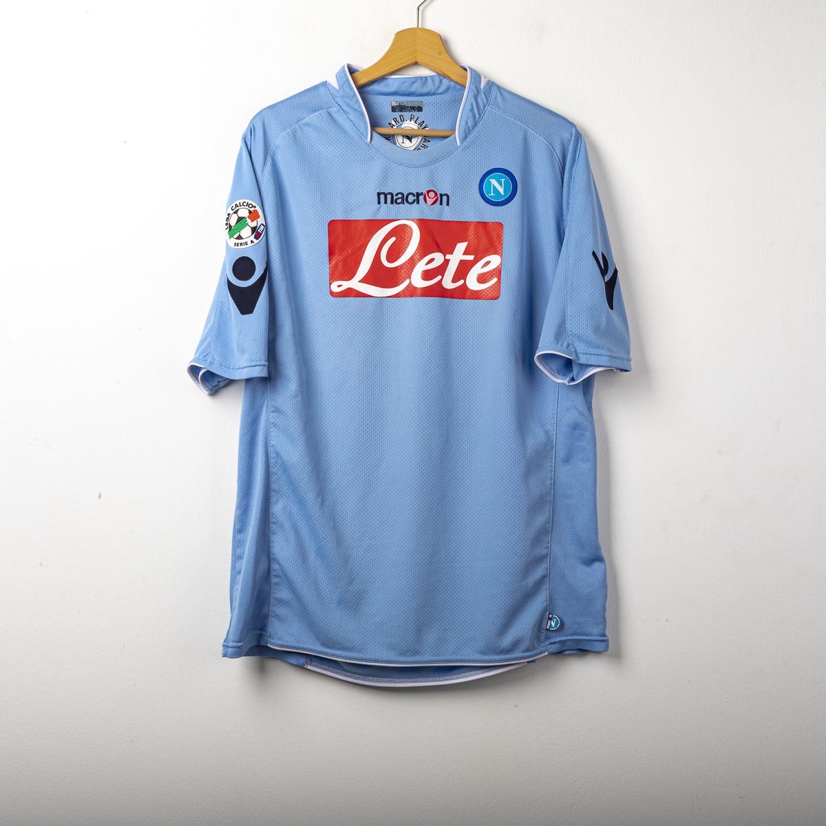 Maglia Home Napoli Diadora Lavezzi n7 mc 2009/2010  72x55